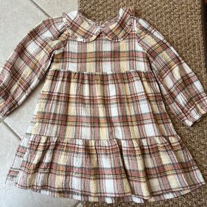 Zara girls plaid dress